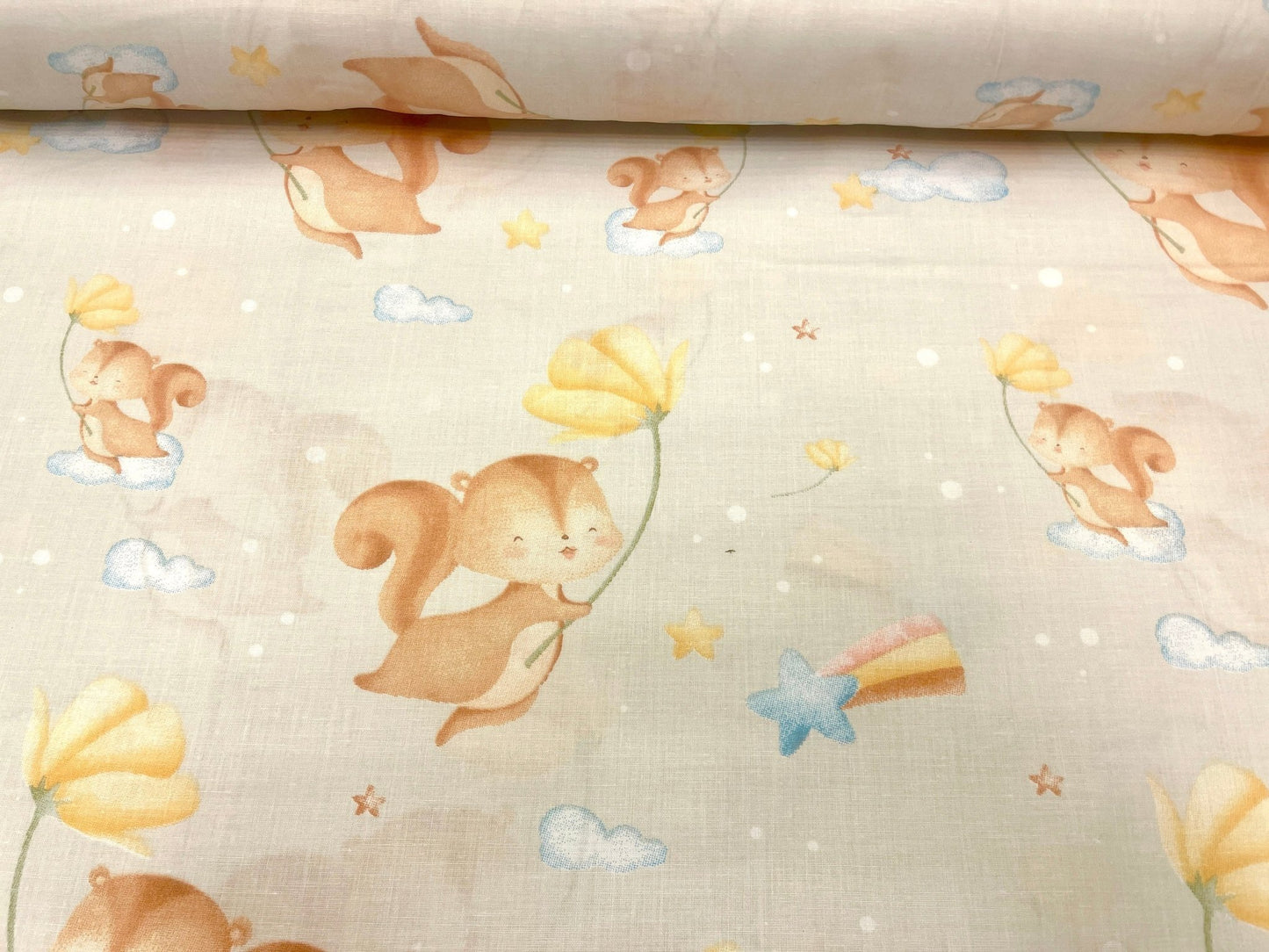 100 % tissu en coton, foulard à motif fleur 130 g/m²