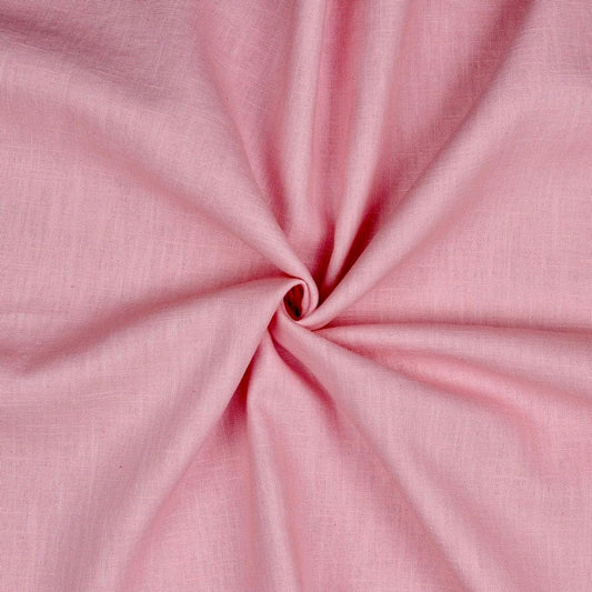 100% linen fabric - pink 230 g/m²