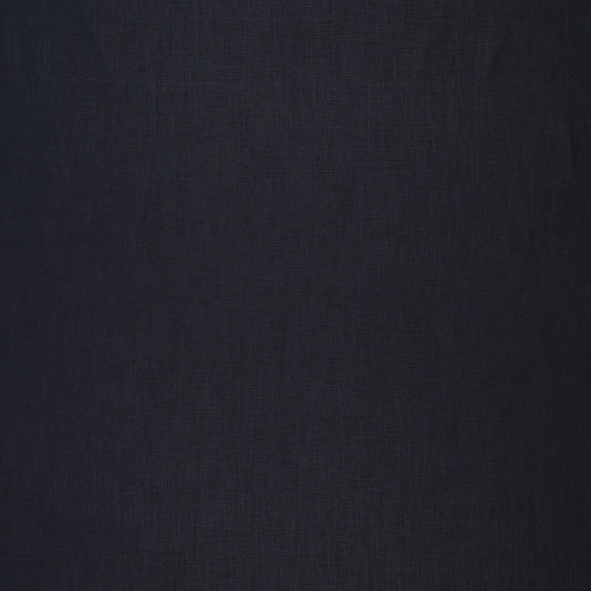 100% Linen fabric–dark blue| 230 g/m² | Enzyme washed