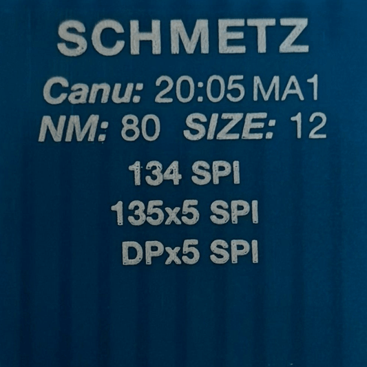 Image of SCHMETZ DPx5 SPI industrial sewing machine needles – for heavy and thin fabrics (10 pcs) – available at Šarlotes audumi
