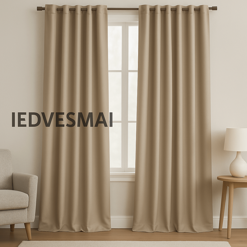 Tissu pour rideaux, occultant Blackout|230 g/m² 140 cm|beige