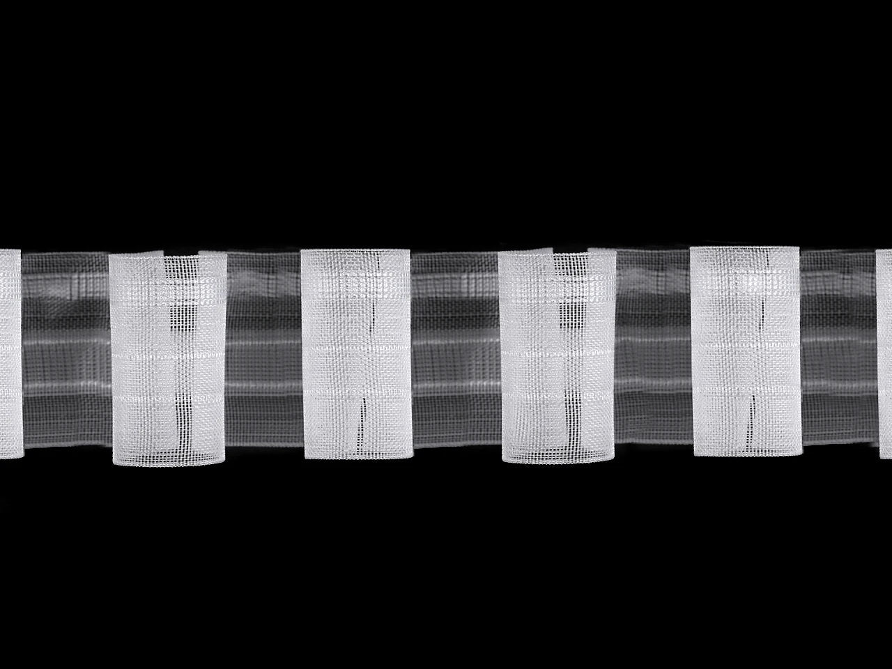 Image of curtain tape with wave effect 50 mm – available at Šarlotes audumi