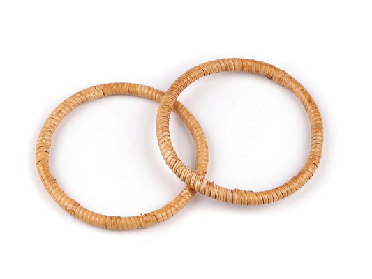 Round rattan handles Ø13 cm and 15 cm diameter | 2 pcs.