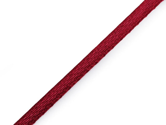 Ruban satin bordeaux 3 mm (lot de 100 m)