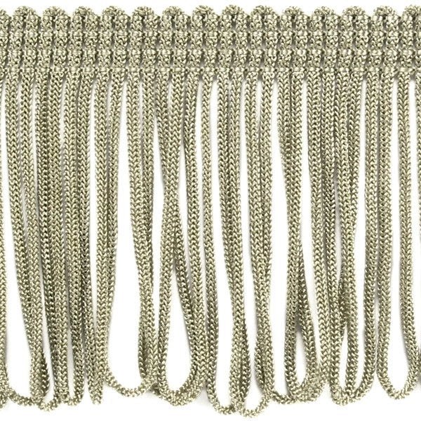 Image avec franges de 8 cm de large - or blanc – disponible chez Šarlotes audumi