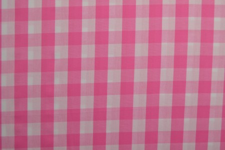Popliini – vaaleanpunainen ruutu (21 mm ruutu)