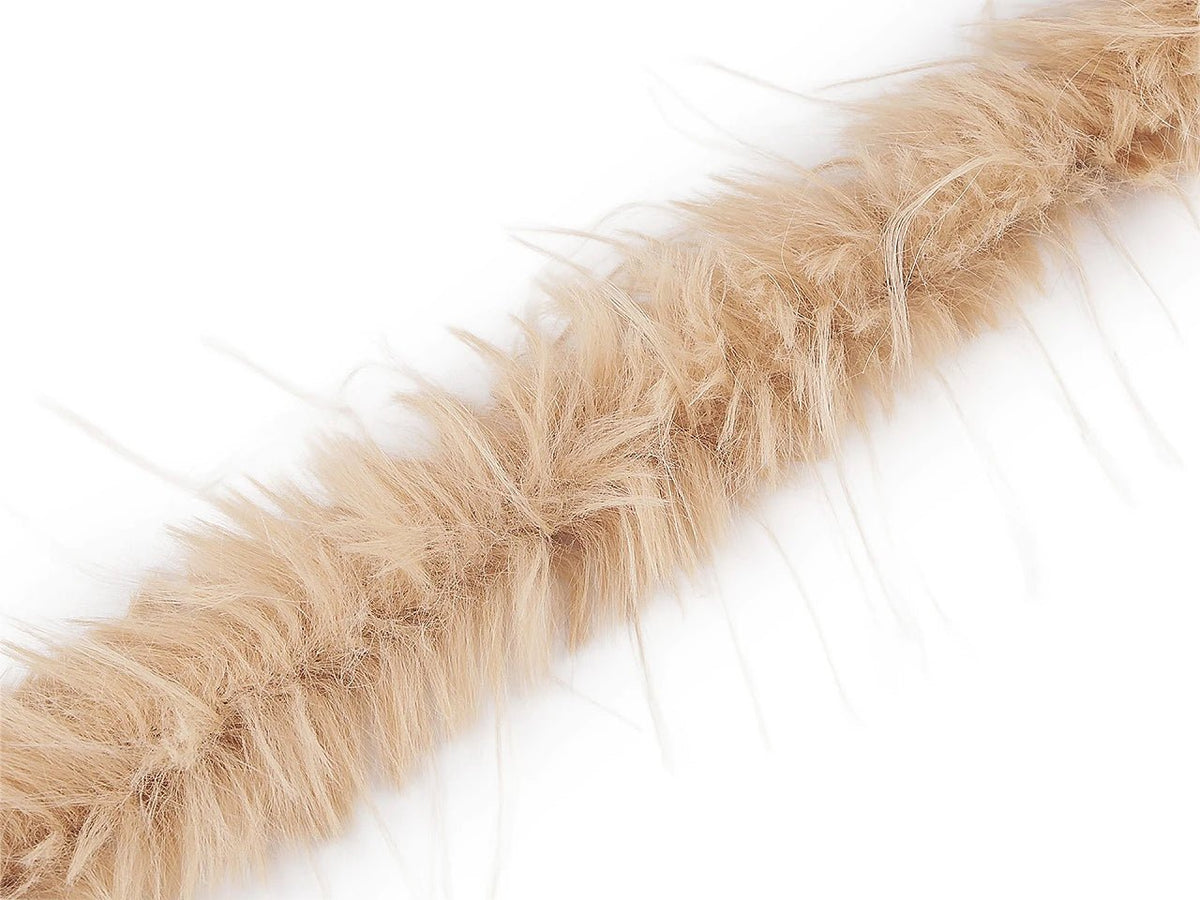 Attēls ar Dekoratīvā spalvu lenta ar garu pūku, 6 cm – pieejams internetā Šarlotes audumi