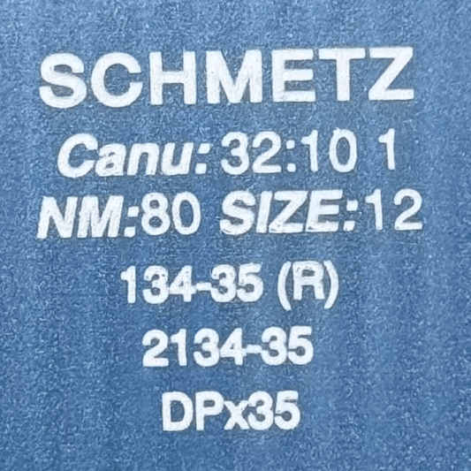 Kuva tuotteesta DPx35, 134-35 R — SCHMETZ-teollisuusompelukoneen neulat, yleismalliset, 10 kpl – saatavilla verkosta Šarlotes audumi