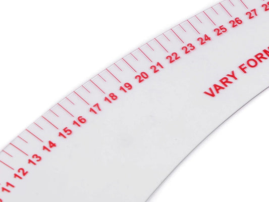 räätälin viivain | kaareva kaavain