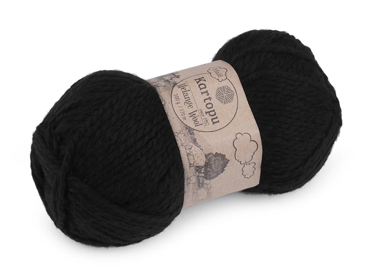 Kuva villalangasta KARTOPU MELANGE WOOL 100 g / 170 m – saatavilla verkossa Šarloten kankaat
