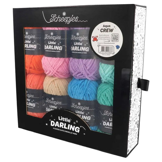 Attēls ar Dzijas komplekts Scheepjes Little Darling krāsu komplekts 8×25g – Farm Friends 24668 – pieejams Šarlotes audumi