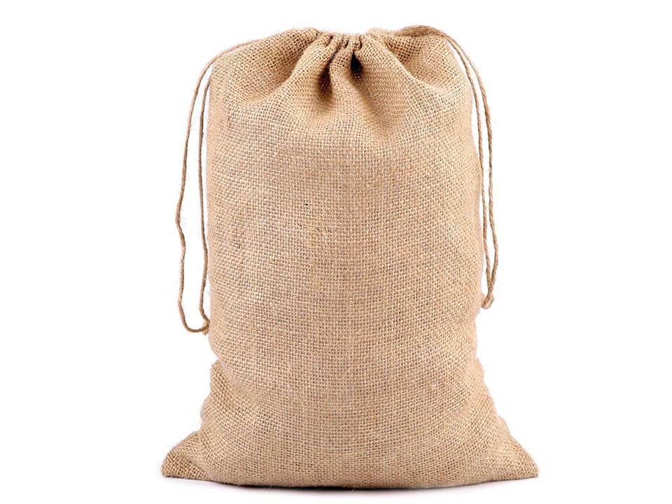 Sac en toile de jute - écru 25x38 cm