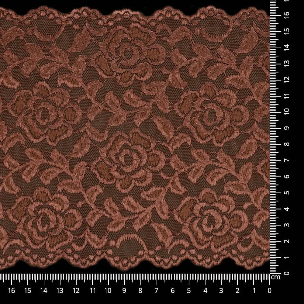 Image avec lacet en nylon élastique 16 cm - chocolat – disponible chez Šarlotes audumi