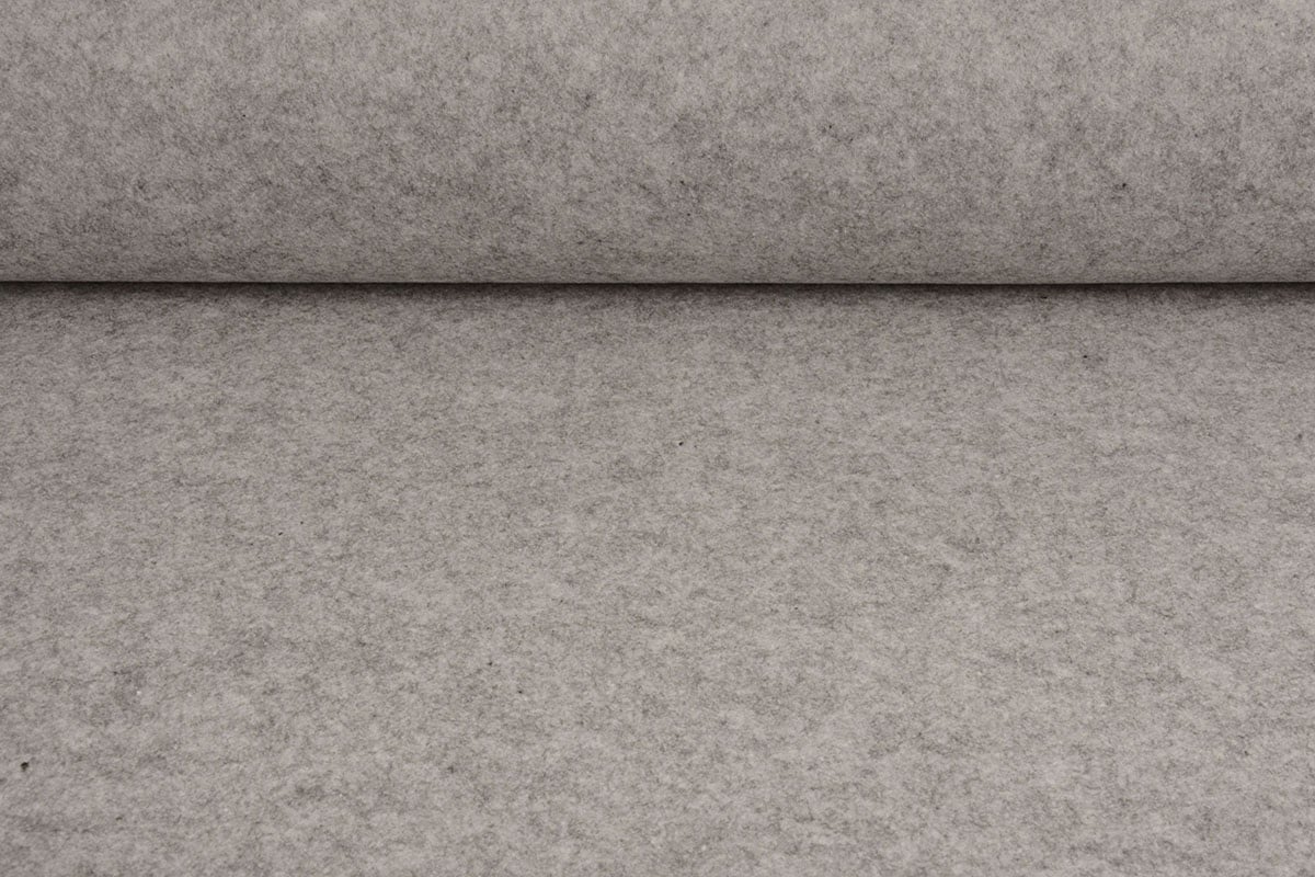 Filca audums ruļļos, mīksts, 1mm - pelēks 220 g/m²