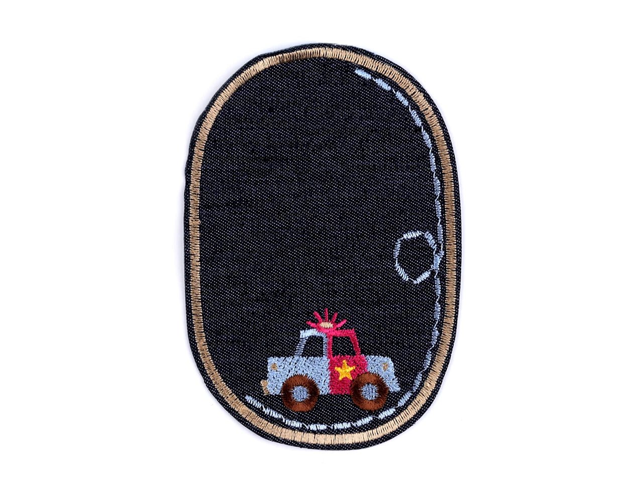 alt
Image of an oval iron-on patch, 7.8x 12 cm – available at Šarlotes audumi