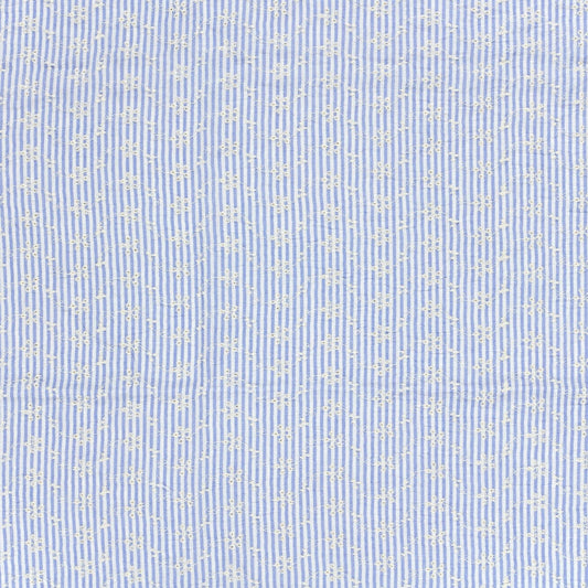 alt
Image with embroidered cotton fabric - white floral motif with lines 180 g/m² – available at Charlotte’s Fabrics