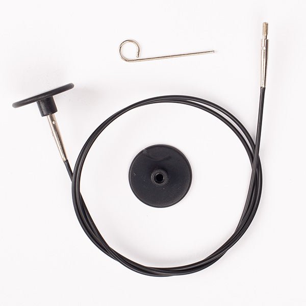alt
Image with the interchangeable circular knitting needles cable DROPS Pro Classic | 35 cm – 100 cm – available at Šarlotes audumi