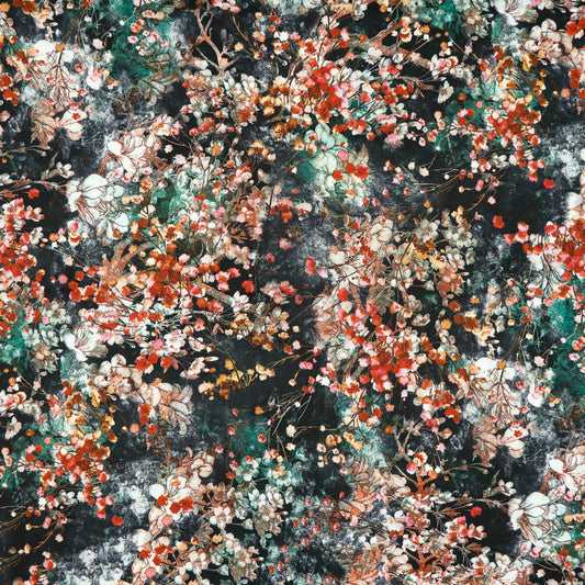Image of dress fabric with elastane - mottled pattern 80 g/m² – available at Šarlotes audumi