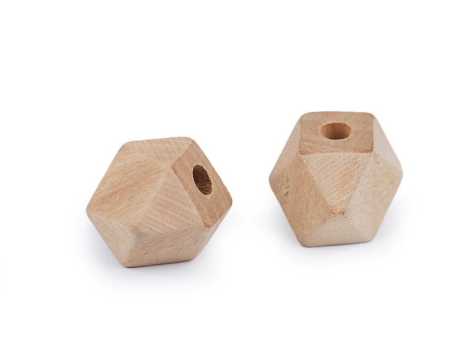 Attēls ar Koka pērlītes 12x12 mm | Dabīgs, neapstrādāts koks – pieejams Šarlotes audumi