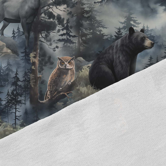 Image of cotton loopback knit - howling wolf 250 g/m² – available at Charlotte's Fabrics