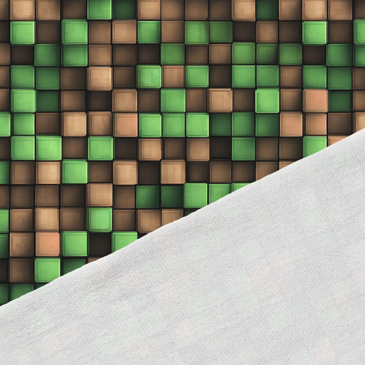Image with cotton loopback knit - Pixels 250 g/m² – available at Charlotte's Fabrics