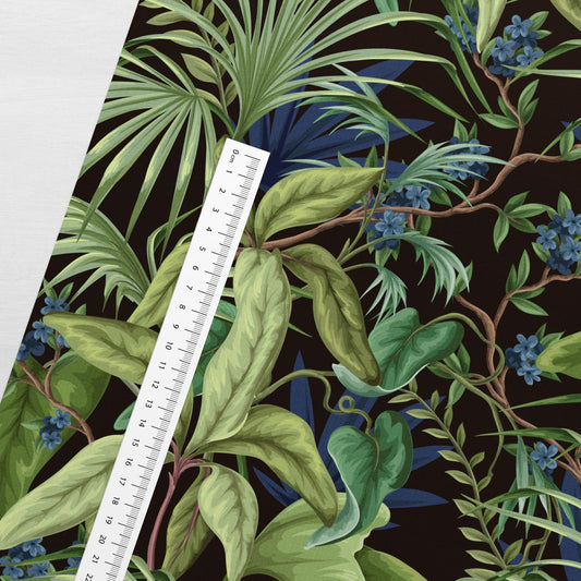 Image of cotton loopback knit - tropical night 250 g/m² – available at Šarlotes audumi