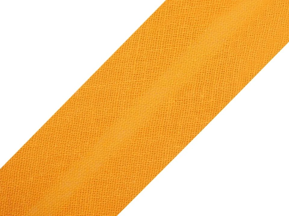 Baumwoll-Schrägband 20 mm - orangegelb