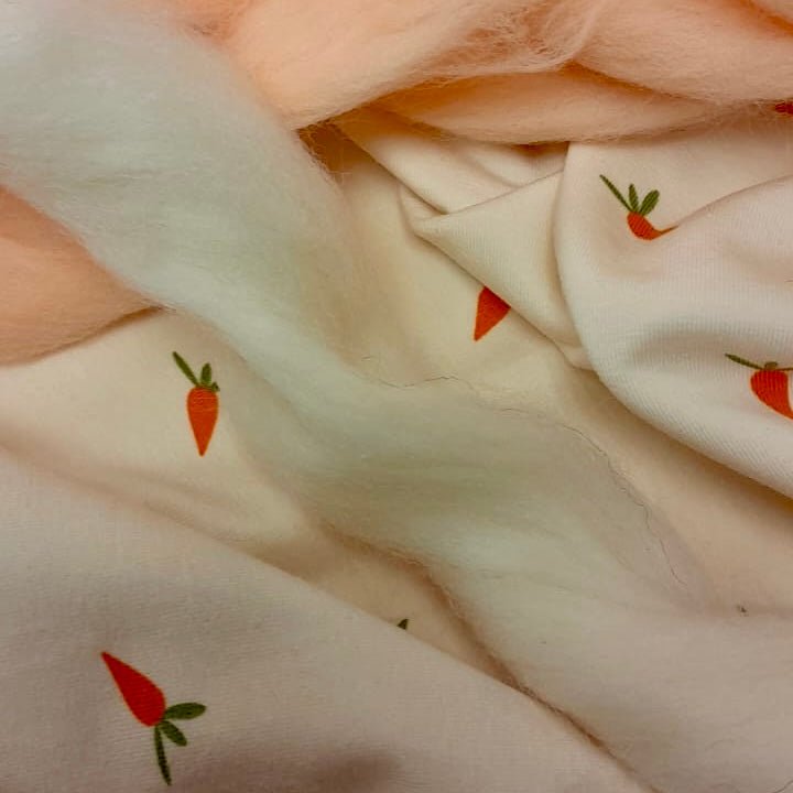 Jersey de coton - carottes 210 g/m²
