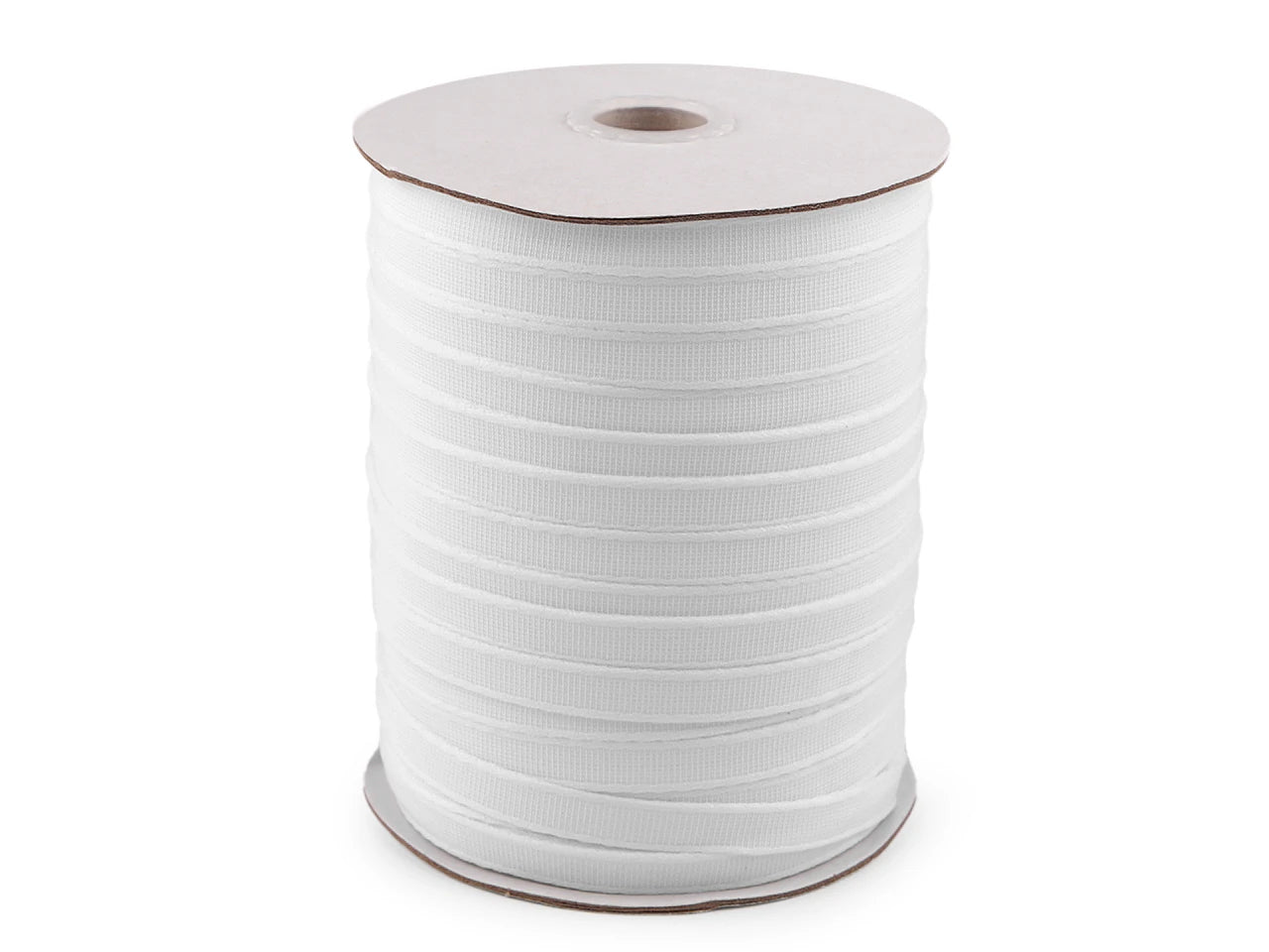 Ruban canal/tunnel pour baleines de soutien-gorge et corset 11 mm - blanc