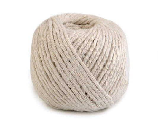 Cotton macramé cord Ø2 | 50 m - natural beige