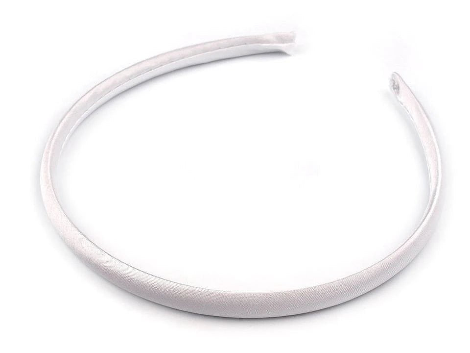 Image of a satin headband base – available at Šarlotes audumi
