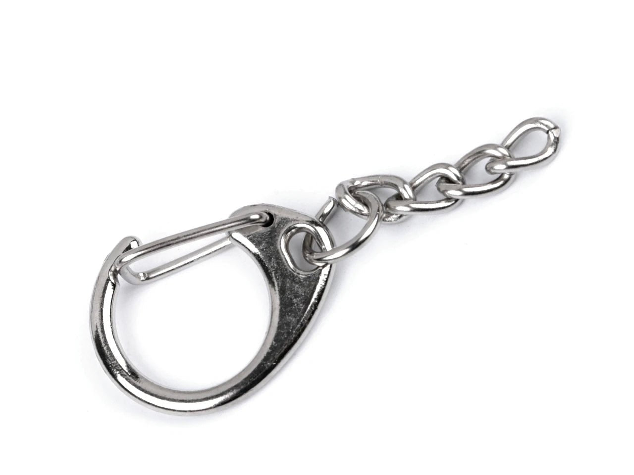 Porte-clés clip en métal, 18x48 mm (lot de 5)