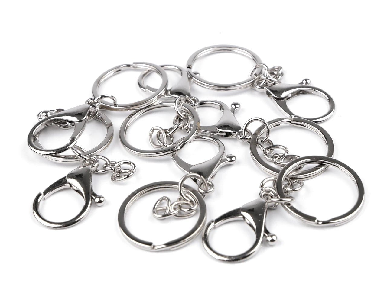 Porte-clés clip en métal, 23 x 33 mm (lot de 2)