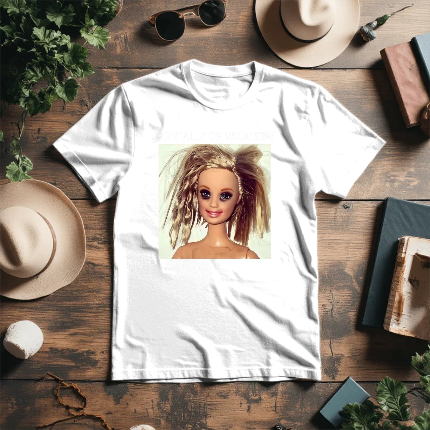 alt
Image of organic cotton T-shirt “Mentally on vacation” – available at Šarlotes audumi