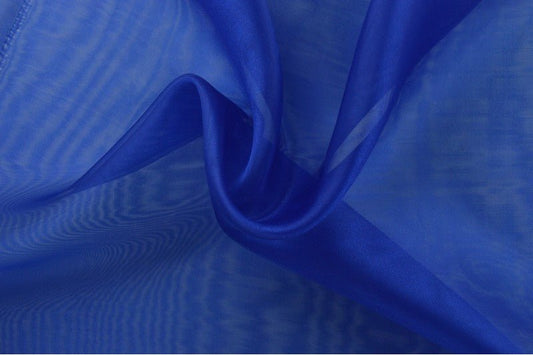Organza - bleu bleuet 25 g/m²