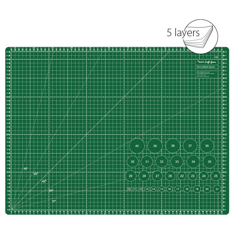 Tapis de découpe 60X45 cm-vert
