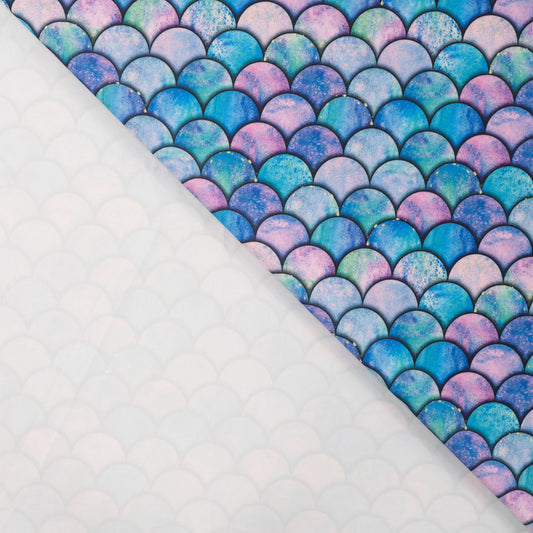 Swimsuit lycra fabric - colorful semicircles 220 g/m² | UPF 50+