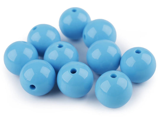 Beads, Ø20 mm, 10 pcs|assorted color variants