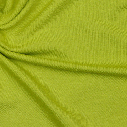 Thin cotton knit - green apple 215 g/m²