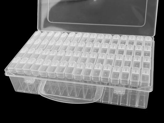 alt
Plastic organizer with 64 compartments and alphabetical labeling
