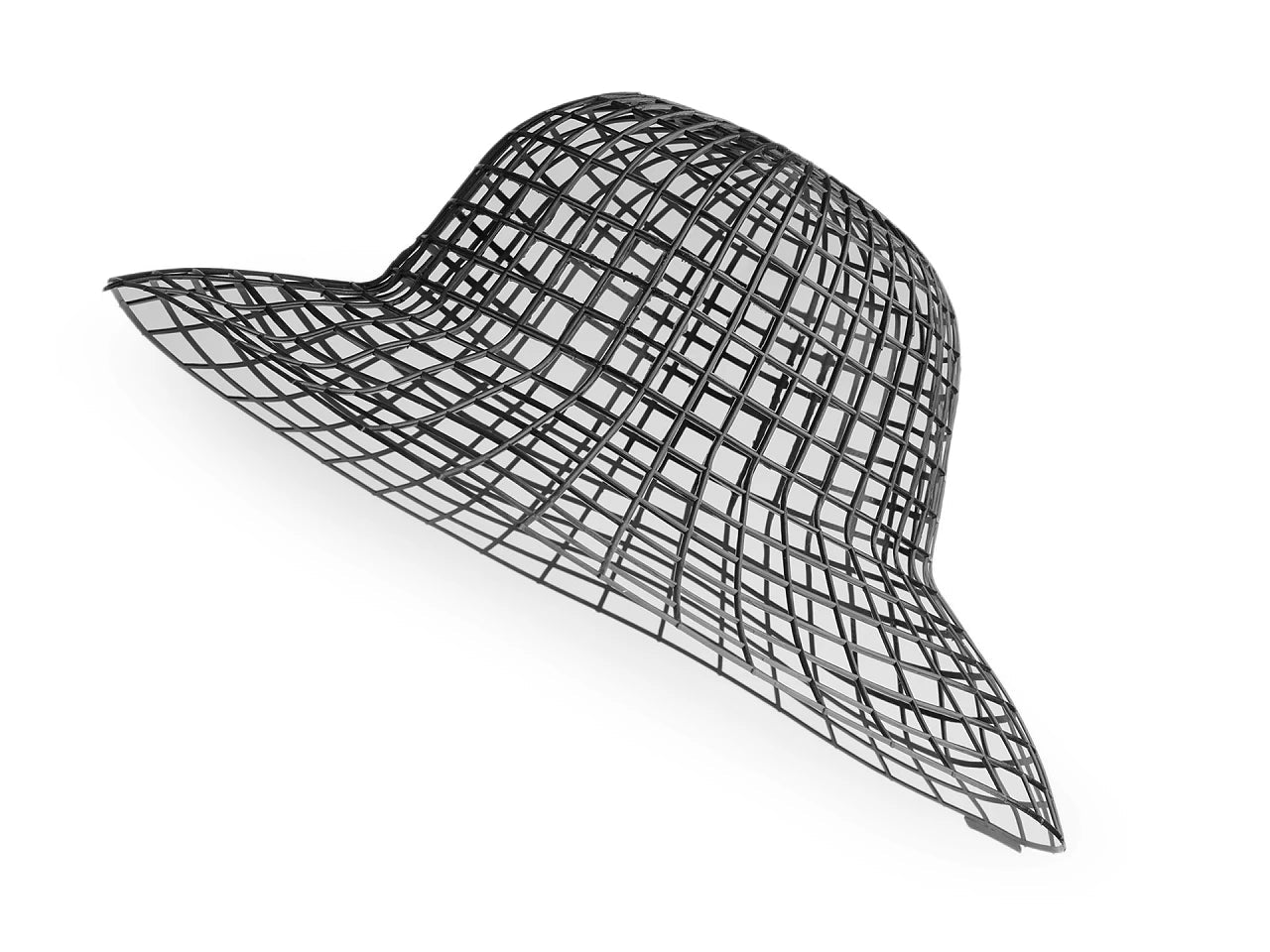 Image of a plastic base for hat making – available at Šarlotes audumi