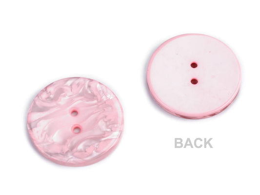 Image of 35 mm cream plastic buttons – available at Charlotte's Fabrics