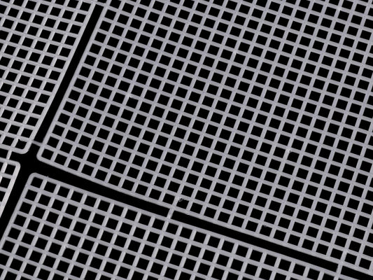 Plastic mesh (canvas) for making bags | 20 × 24 × 8 cm | With handles