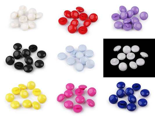 Pogas uz kājiņas 12.5 mm - gaiši zilas