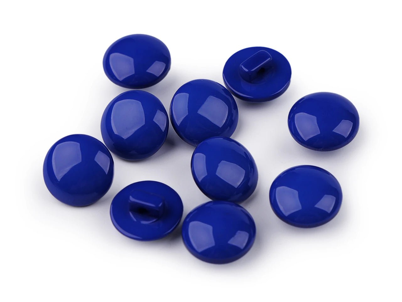 Pogas uz kājiņas 12.5 mm - koši zilas