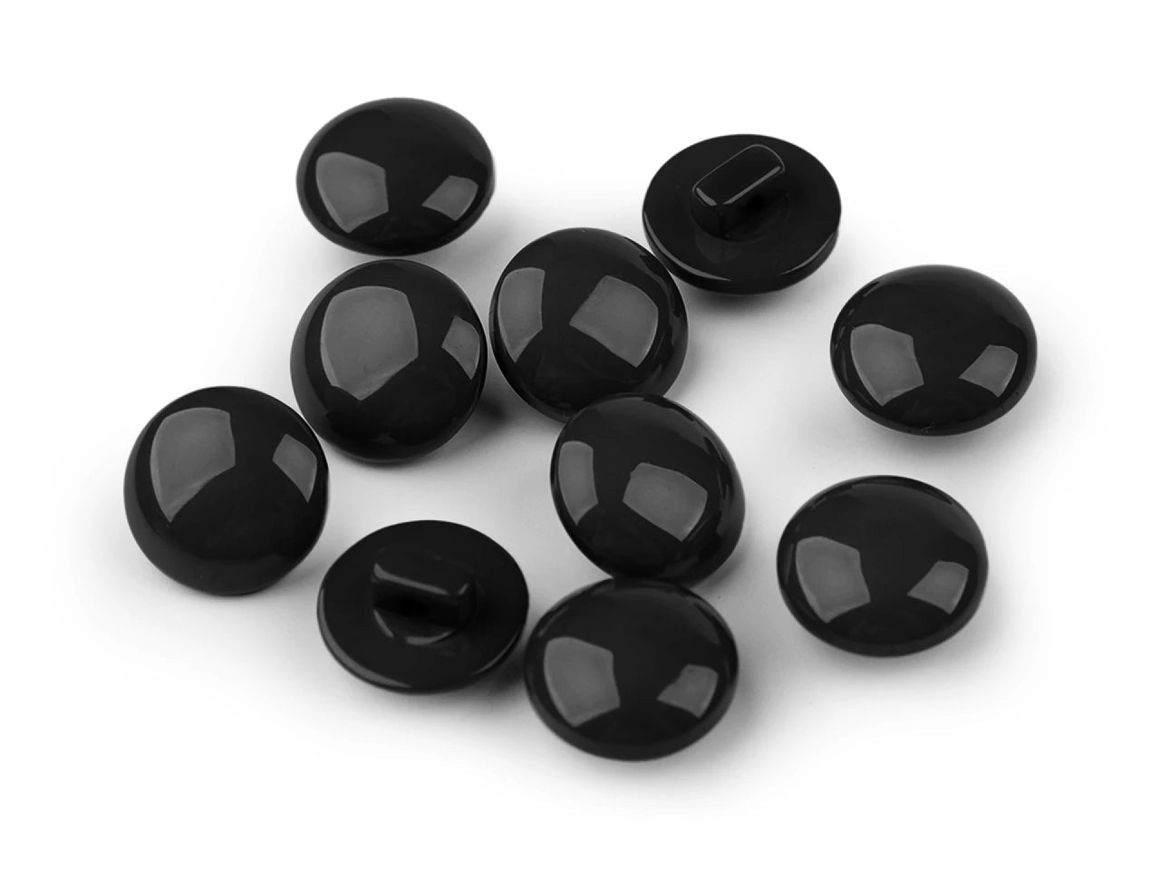 Boutons à pied 12.5 mm - noirs