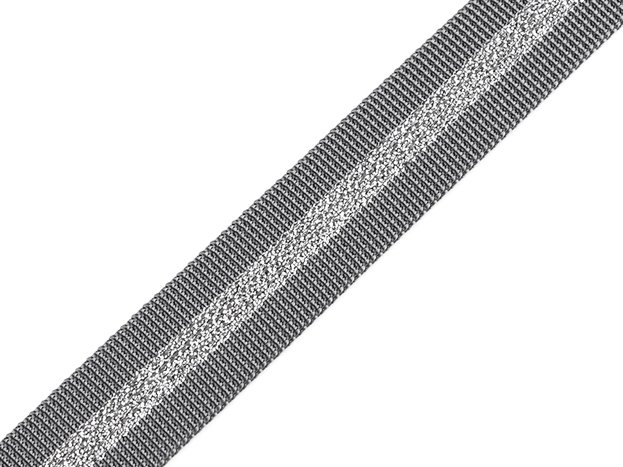 Image avec ruban en polypropylène avec lurex (double face) | 25 mm – disponible chez Šarlotes audumi
