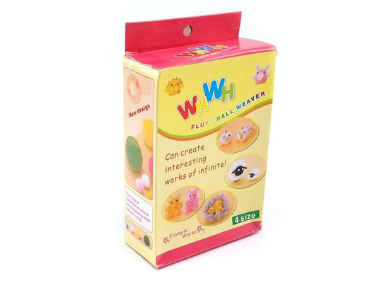 Image of a pom-pom maker set (4 sizes) – available at Šarlotes audumi