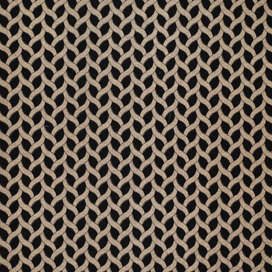 Image avec tissu en maille Punto di Roma - motif à pois gris 240 g/m² – disponible chez Šarlotes audumi