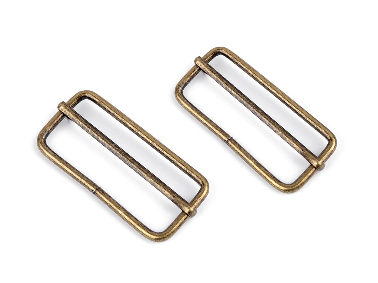 Image with adjustable buckle slider straps (Buckle Slider) 50 mm, 5 pcs – available at Charlotte’s Fabrics